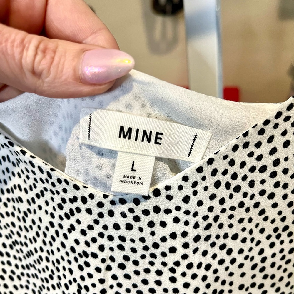 NWOT Mine Anthropology Monochrome Polka Dotted Camisole - Picture 5 of 5